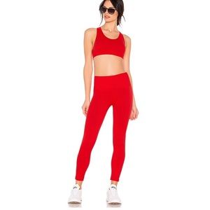 TLA Morgan Stewart Sport Red Leggings & Sports Bra